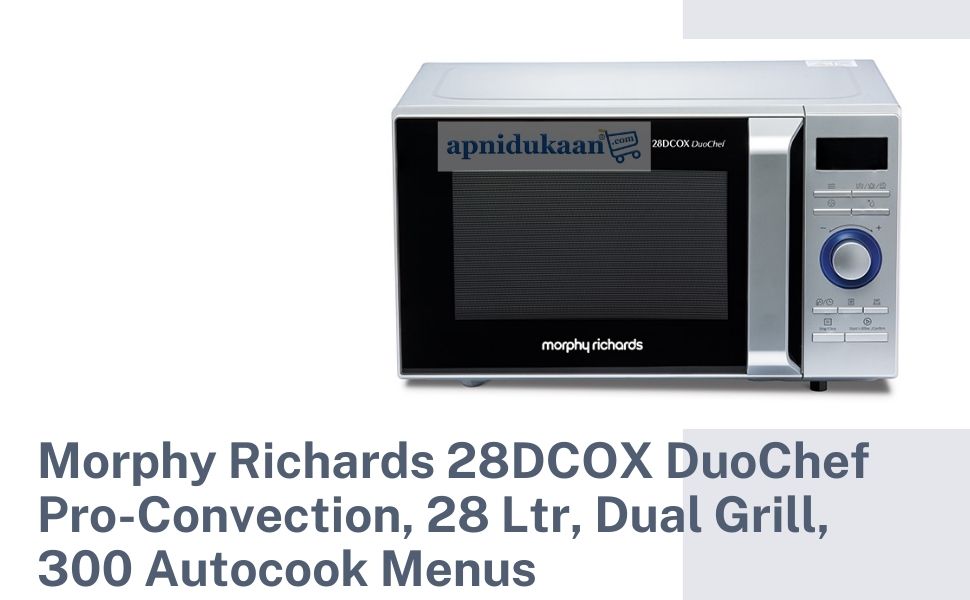 Morphy Richards 28DCOX DuoChef Pro-Convection, 28 Ltr, Dual Grill, 300 Autocook Menus