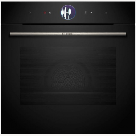 Bosch Steam Oven, 24/60 cm, 8 Series, Black Glass and Stainless Steel