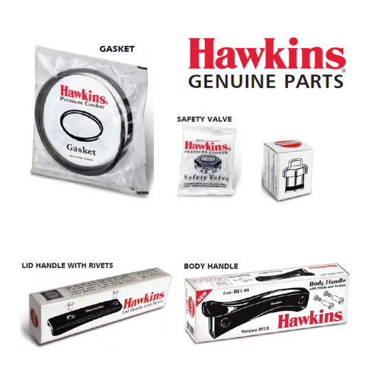 Indian Futura Hawkins Pressure Cooker Genuine Spare Parts Repair Kit