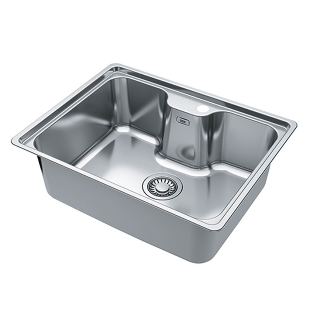 Franke Stainless Steel Bcx 610 61 Accessories Not Included 610x480 24x18 1mm European Satin Finish Single Bowl Sink 101 0489 050