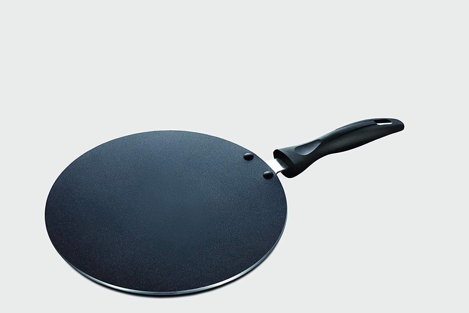 Vinod Zest Non-Stick Flat Omni Dosa Tawa/Griddle, 11, Black