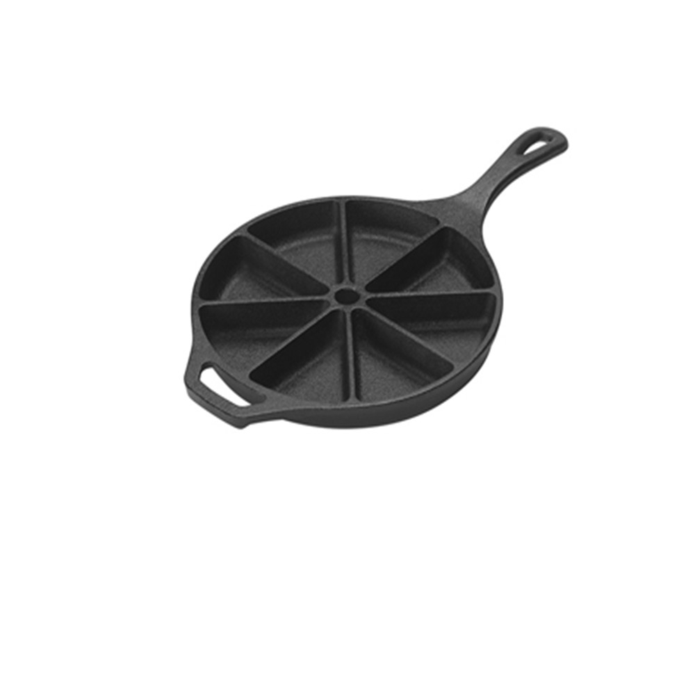 9 Inch Pre-seasoned Cast Iron Wedge Cornbread Skillet Oven Safe