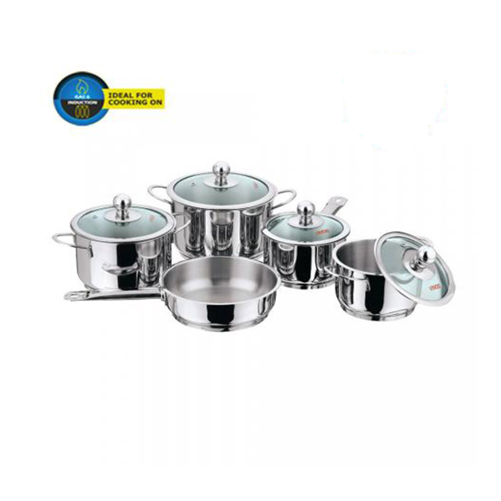 Vinod 7pc Stainless Steel Cookware Set (Frypan/Sauce Pan 2 Cooking Pot